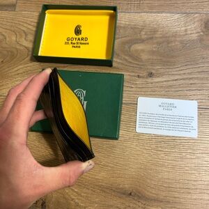 Goyard Black and Yellow Key Holder